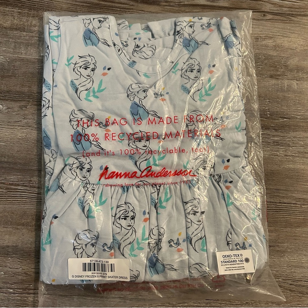 Hanna Andersson Elsa Frozen Dress 130 cm (New)